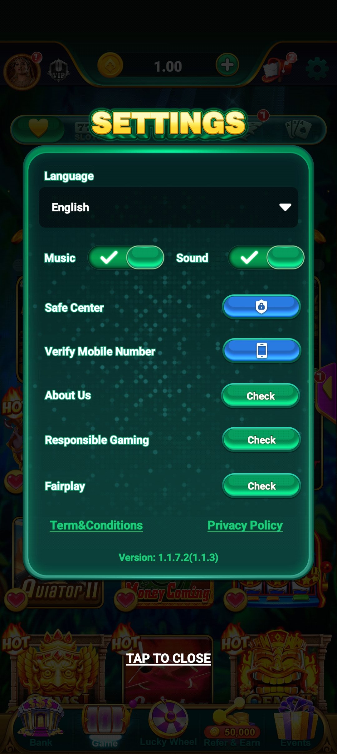JaiHoArcade fishing game screenshot